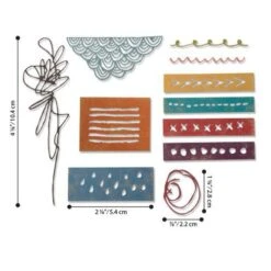 Sizzix Thinlits Die Set - Media Marks Tim Holtz