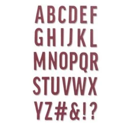 Sizzix Thinlits Die Set - 30PK Bold Alphabet