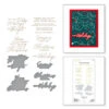 Spellbinders - A Merry Little Christmas Sentiments Glimmer Hot Foil Plate & Die Set