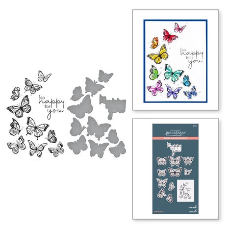 Spellbinders -BetterPress - Butterfly Swirl Press Plate & Die Set 1 Spellbinders -BetterPress - Butterfly Swirl Press Plate & Die Set