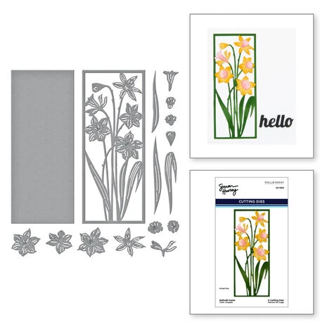 Spellbinders - Daffodil Frame Etched Dies 1 Spellbinders - Daffodil Frame Etched Dies
