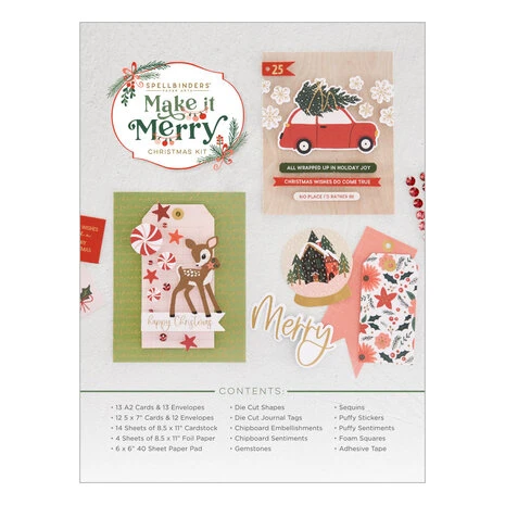 Spellbinders - Make It Merry Limited Edition Holiday Cardmaking Kit 2023 1 Spellbinders - Make It Merry Limited Edition Holiday Cardmaking Kit 2023