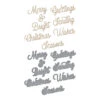 Spellbinders - Merry Glimmer Sentiments Glimmer Hot Foil Plate & Die