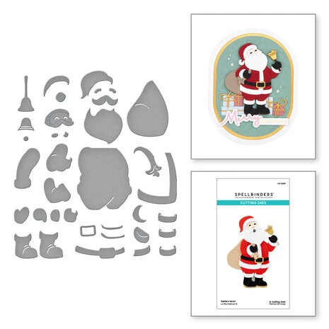 Spellbinders - Santa's Here! Etched Dies 1 Spellbinders - Santa's Here! Etched Dies