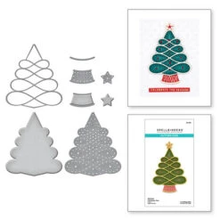 Spellbinders - Stitched Christmas Tree Etched Dies