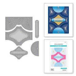 Spellbinders - Stitched Fan Cardfront Etched Dies