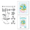 Spellbinders - Stylish Oval Hello You Floral Etched Dies