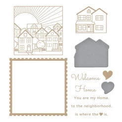 Spellbinders You Are My Home Glimmer Hot Foil Plate & Die