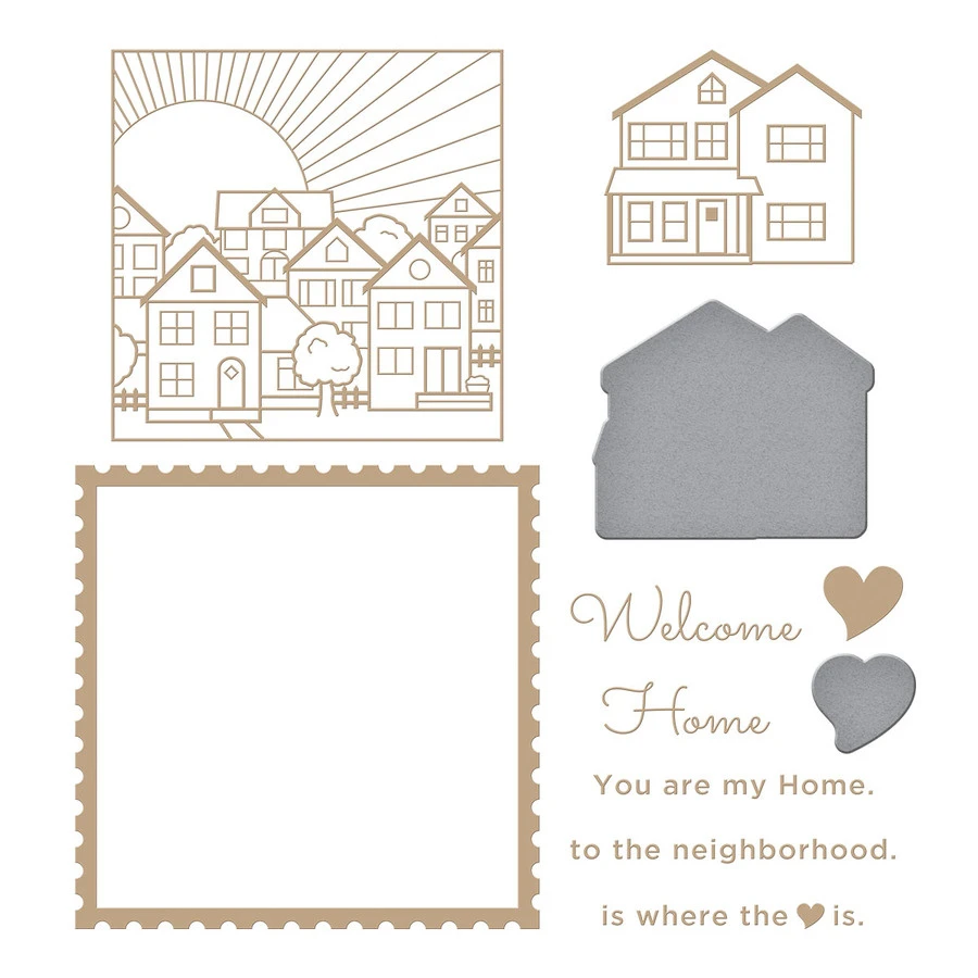 Spellbinders You Are My Home Glimmer Hot Foil Plate & Die 1 Spellbinders You Are My Home Glimmer Hot Foil Plate & Die
