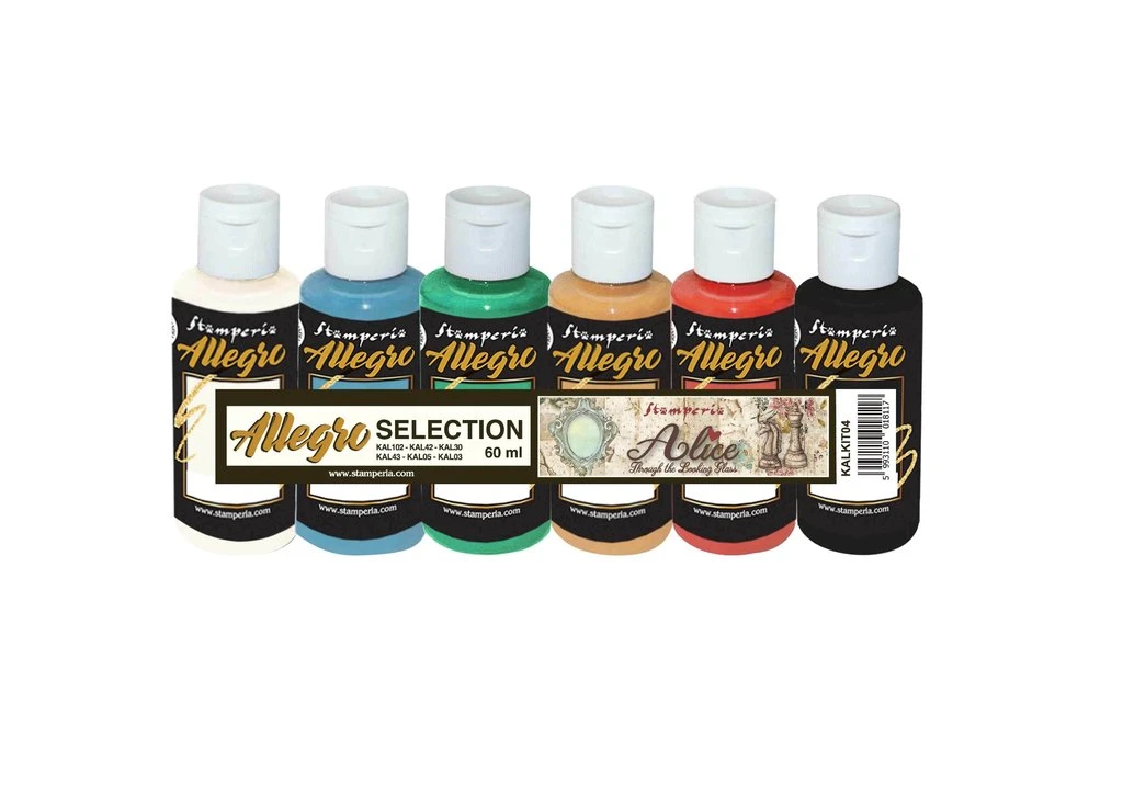 Stamperia - Kit 6 Allegro Colors Alice KALKIT04 1 Stamperia - Kit 6 Allegro Colors Alice KALKIT04
