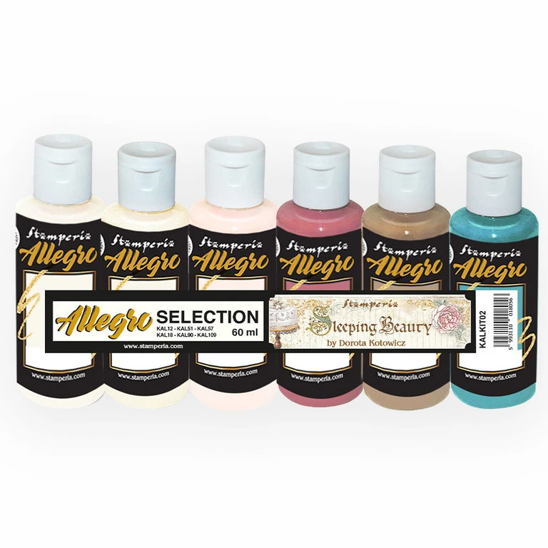 Stamperia - Kit 6 Allegro Colors Sleeping Beauty KALKIT02