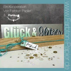 Farb Ton - Stanze "Glück & Glitzer" (87)