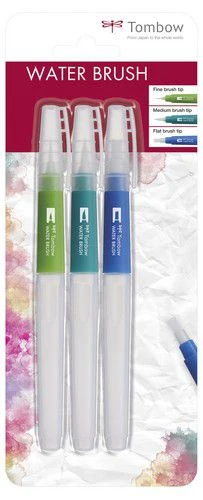 Tombow® Tombow Wasserbürste Leer Set 3 Größen WB-3P