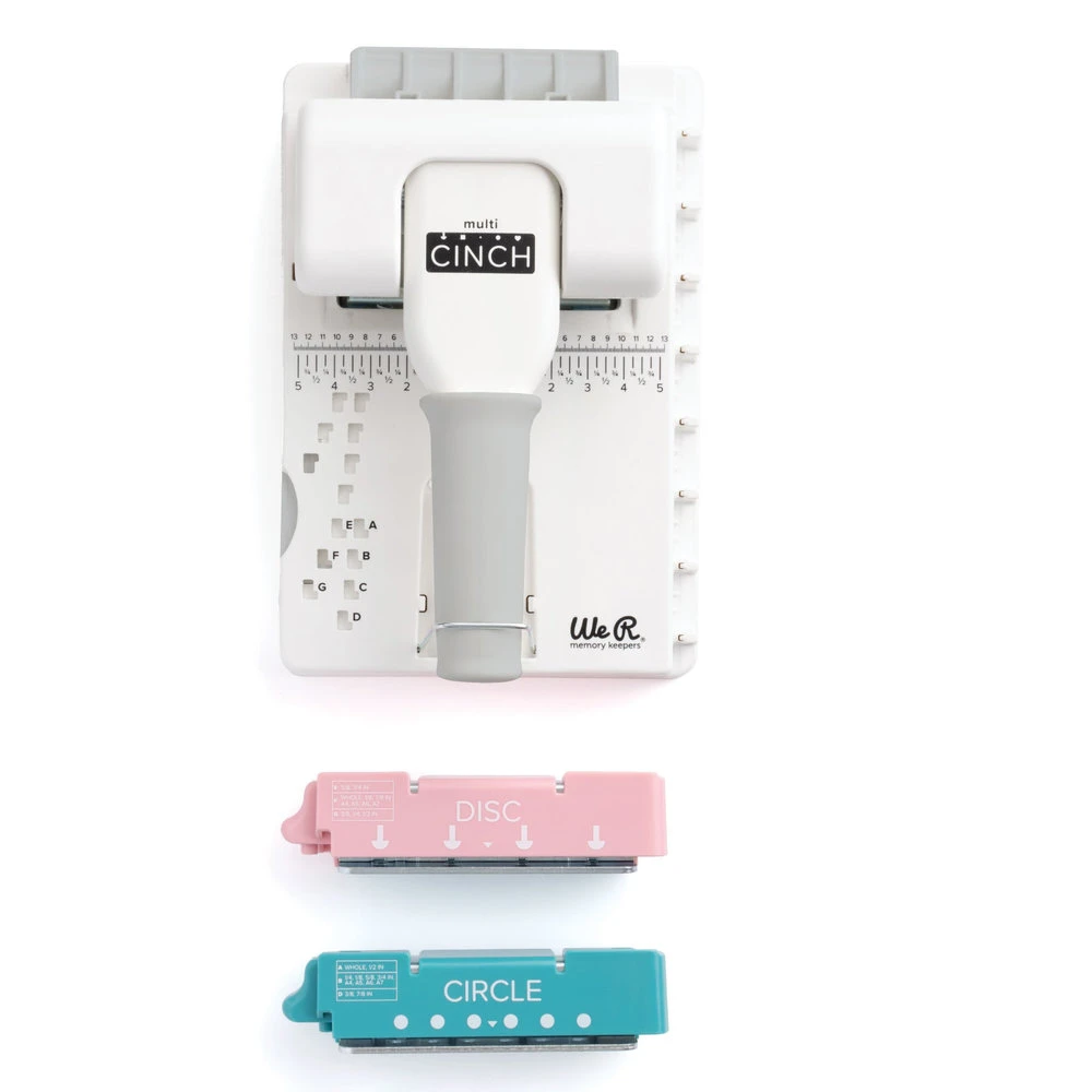 We R Memory Keepers - Multi-Cinch (Inc. Base, Disc & Circle Cartridge) 1 We R Memory Keepers - Multi-Cinch (Inc. Base, Disc & Circle Cartridge)