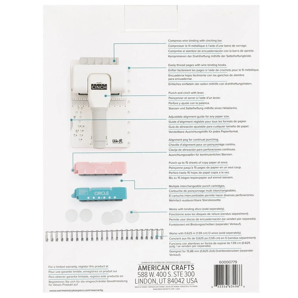 We R Memory Keepers - Multi-Cinch (Inc. Base, Disc & Circle Cartridge) 4 We R Memory Keepers - Multi-Cinch (Inc. Base, Disc & Circle Cartridge) – Bild 4