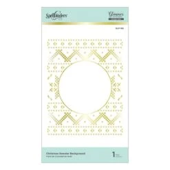 Spellbinders Christmas Sweater Background Glimmer Hot Foil Plate